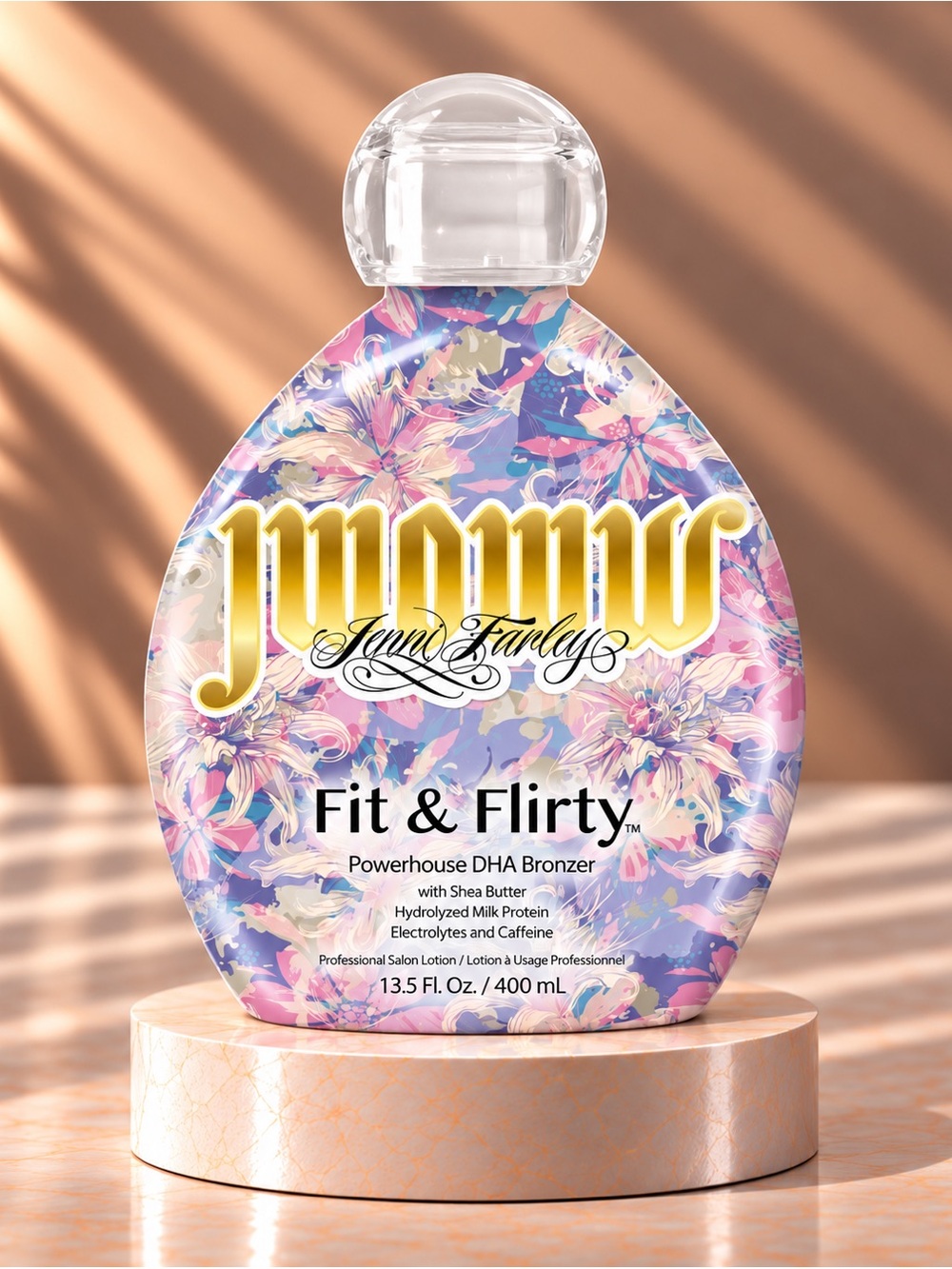 JWOWW Fit & Flirty Powerhouse DHA Bronzer Tanning Lotion 13.5 oz